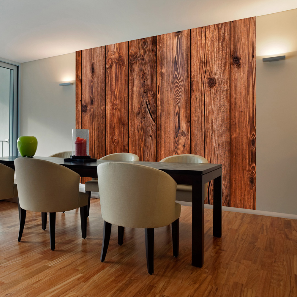 Brun Artgeist Fototapet - Træ Vægdekoration til Dit Rum