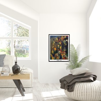 Sølv Asger Jorn Plakat 66x88 – Få den perfekte ramme!
