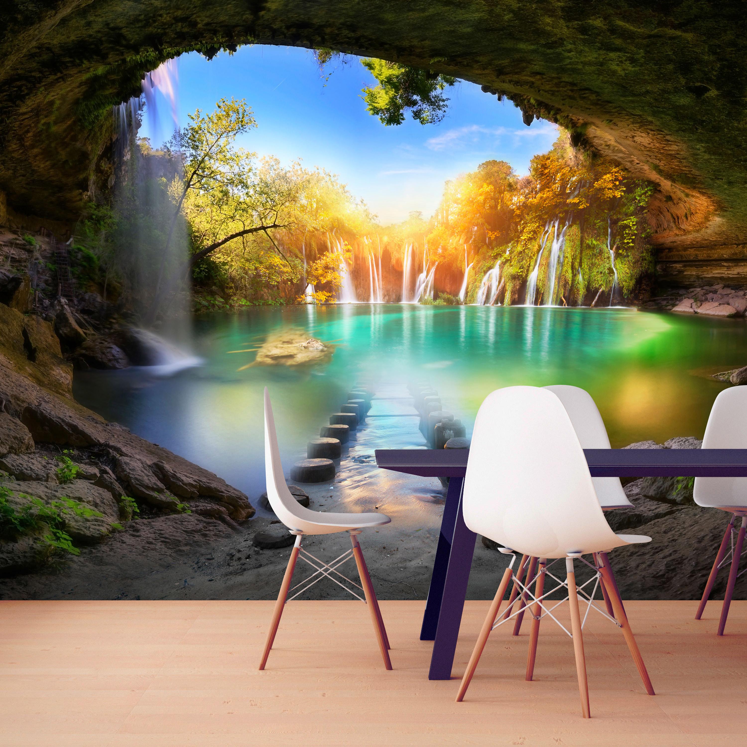 Fototapet Turquoise Lake 400x280 - Premium Indretning