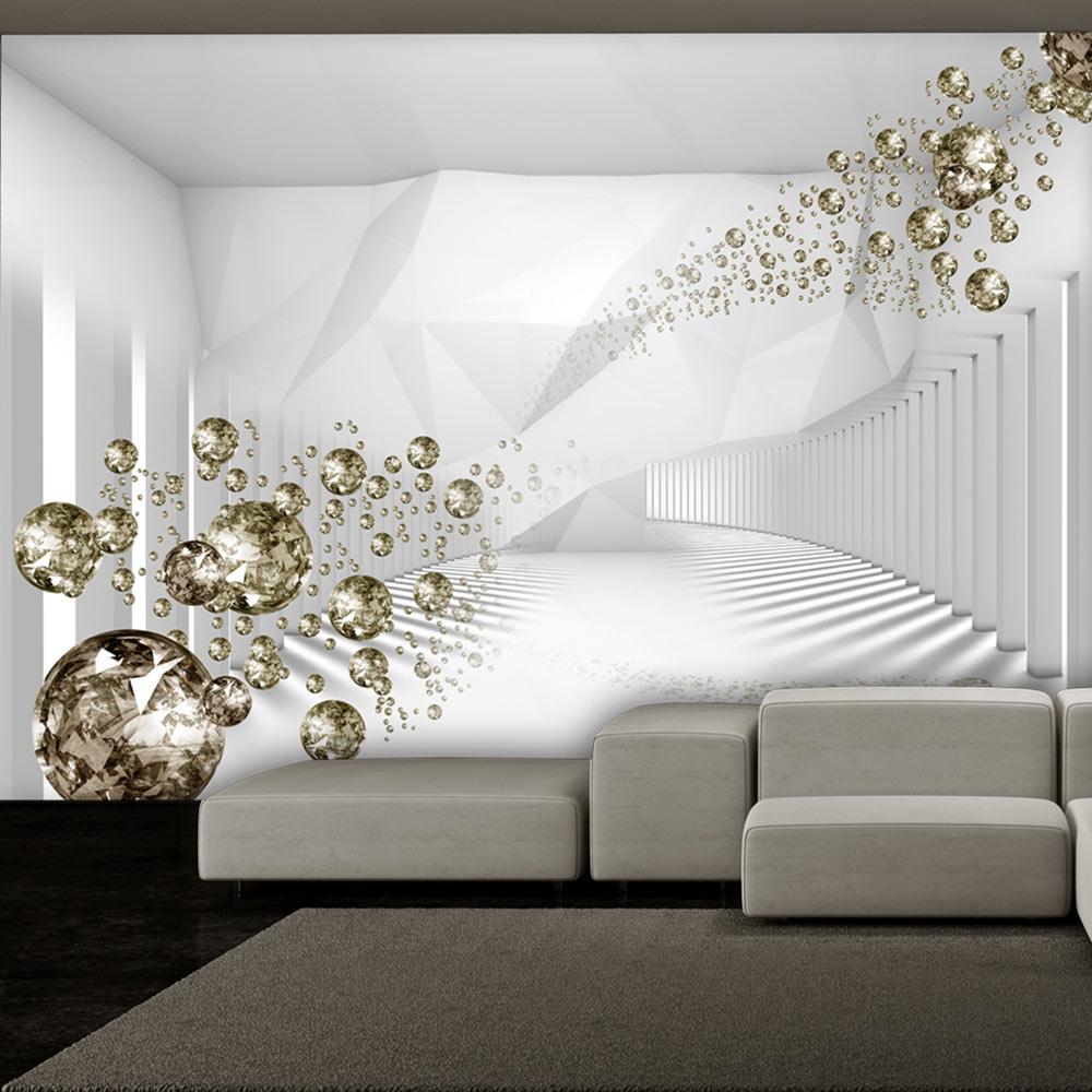 Fototapet Diamond Corridor Grå 300x210 - Premium Design