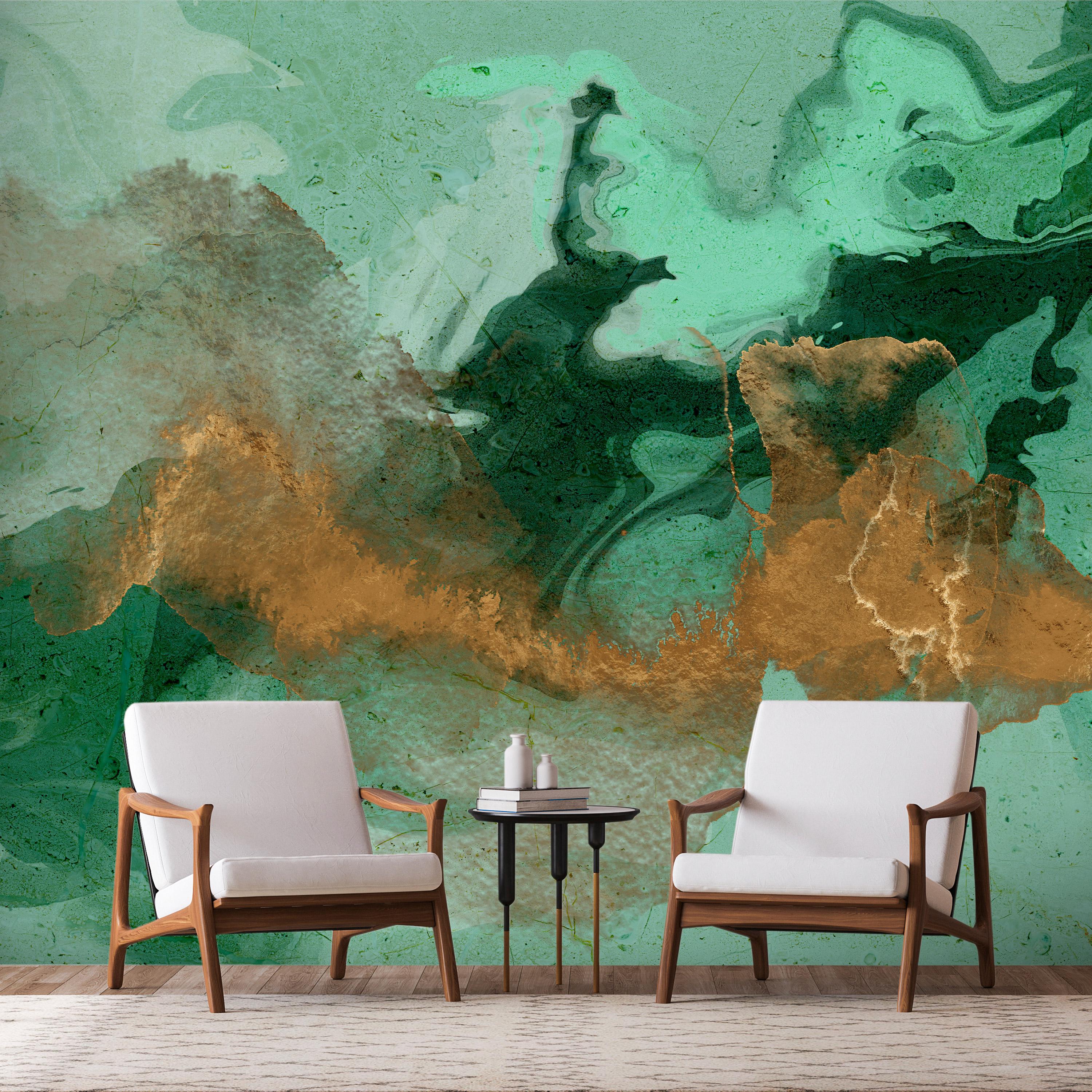 Fototapet Malachite Play 300x210 - Stilfuld Indretning