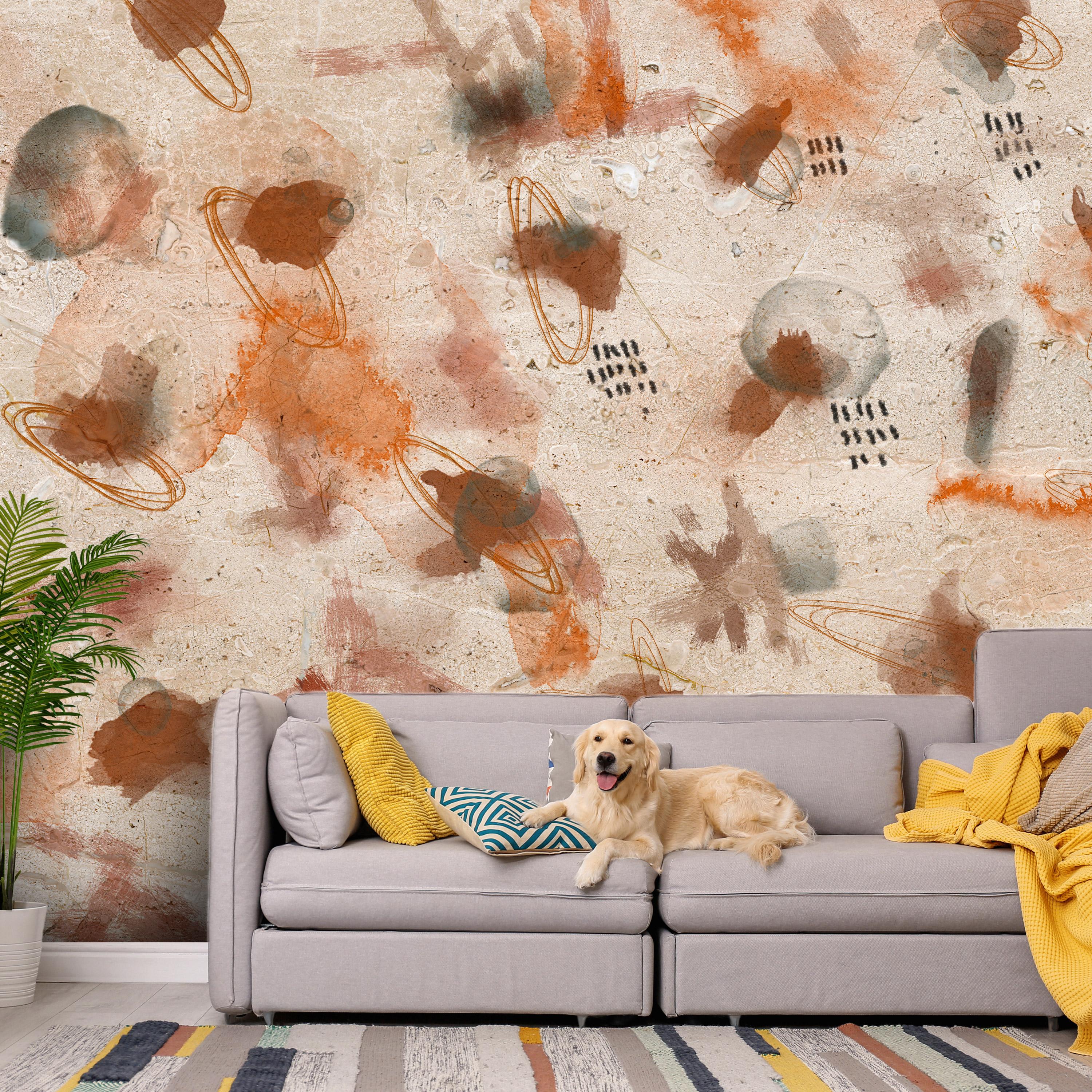 Fototapet Painted Stone 300x210 - Premium Tilbud