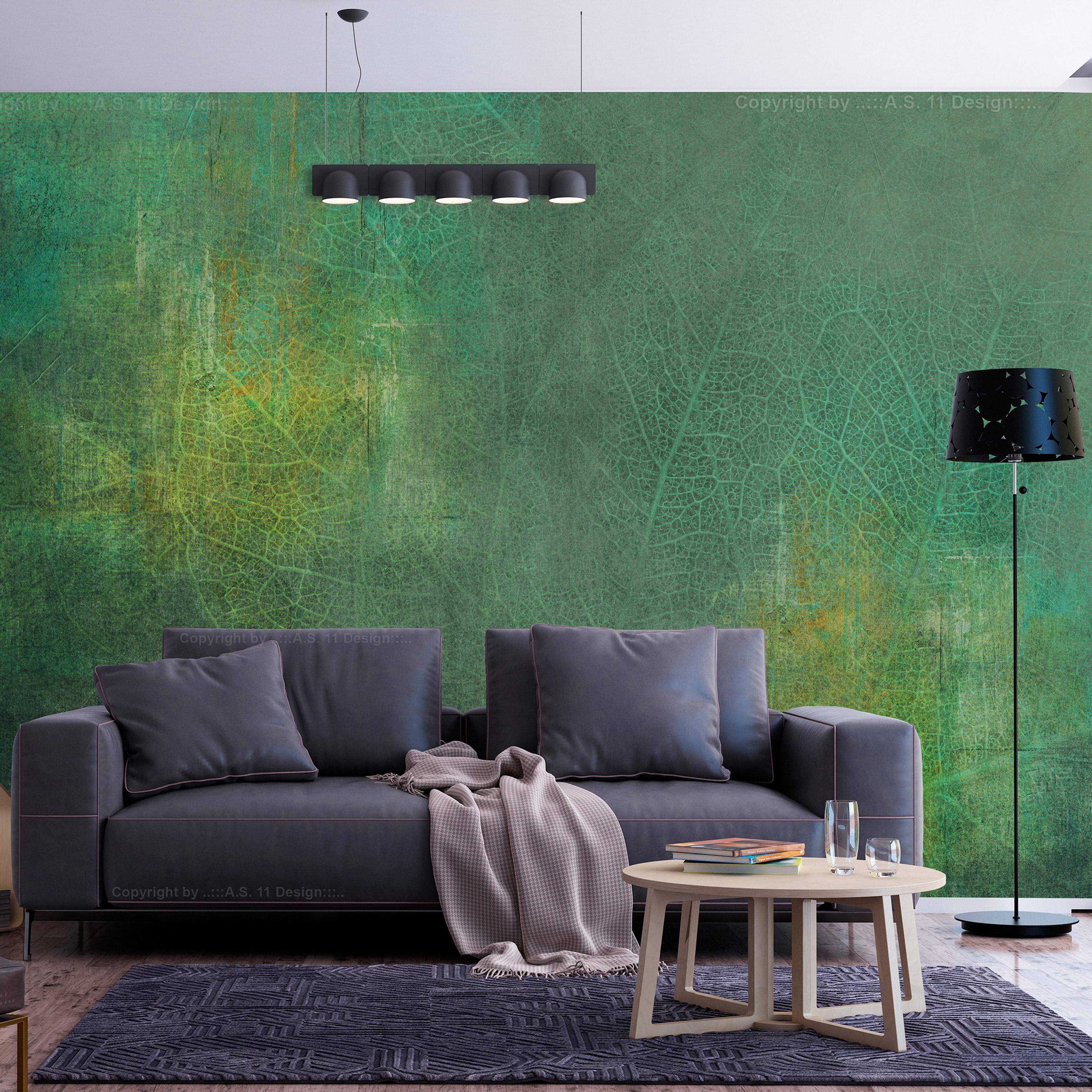 Grøn Fototapet - Farveeksplosion 392x280 cm Selvklæbende