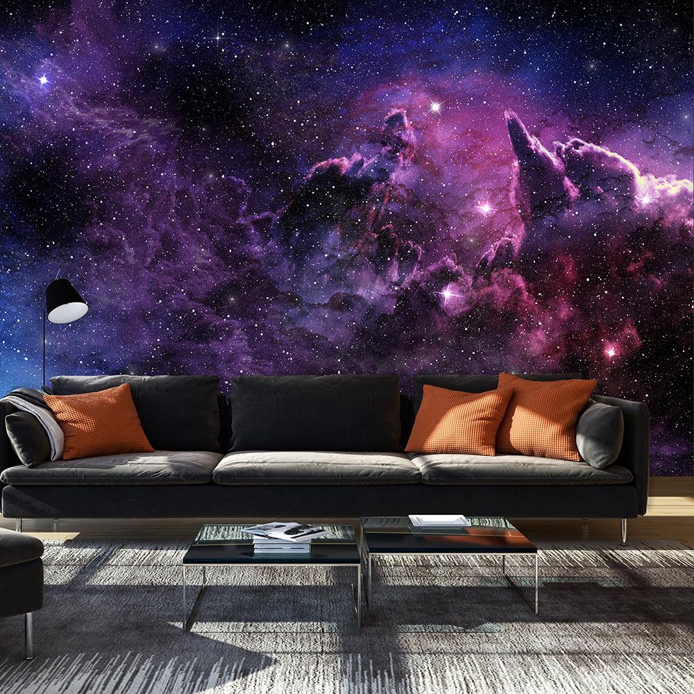 Lilla Fototapet Purple Nebula 300x210 - Indret med stil!