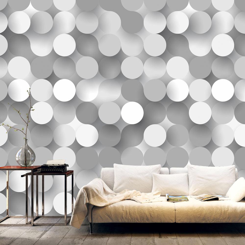 Fototapet Silver Net 350x245 Premium – Elegant Indretning