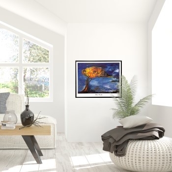 Sølv Bente Merrild Plakat - Oplimet og Lamineret 70x88