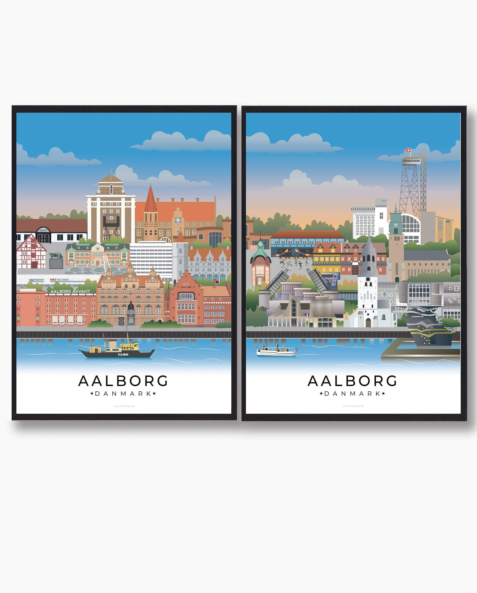 Aalborg Plakat - Byplakat 70x100 cm med unik charme