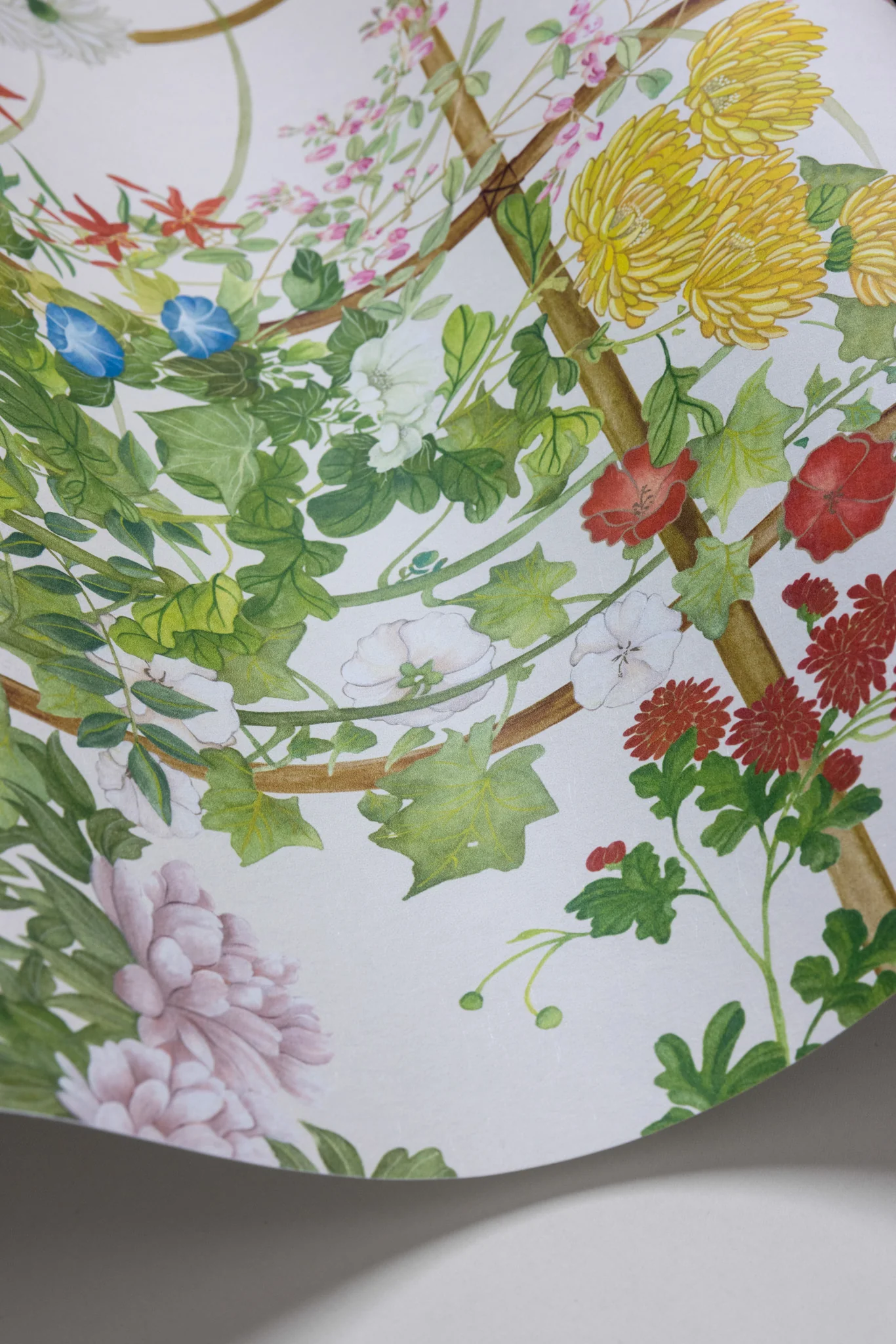 Scenic Flora Tapet i Natural White - Cole And Son