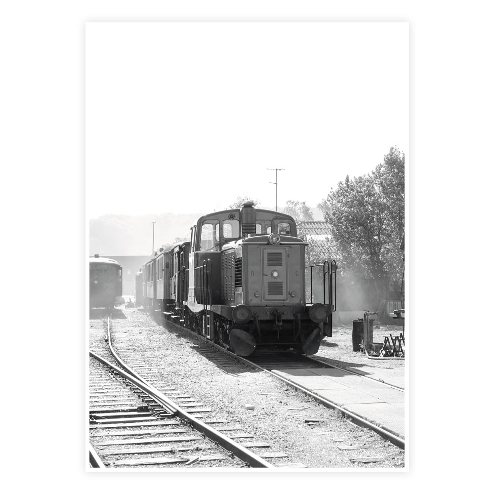 Den Gamle Station Plakat - Nostalgisk Jernbane Atmosfære