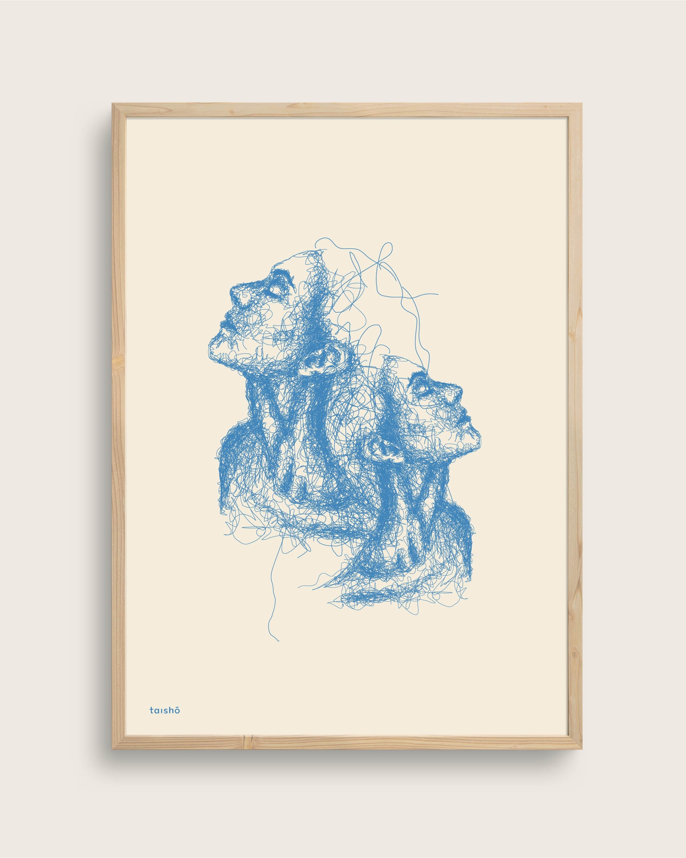 Forårsfornemmelser Plakat 100x140 cm - Akustikprint med Ramme
