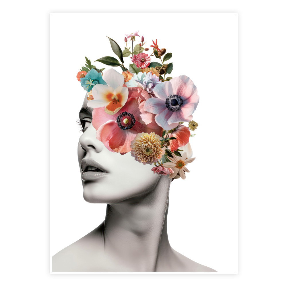Kvindens Flora Plakat – Naturens Skønhed til Dit Hjem