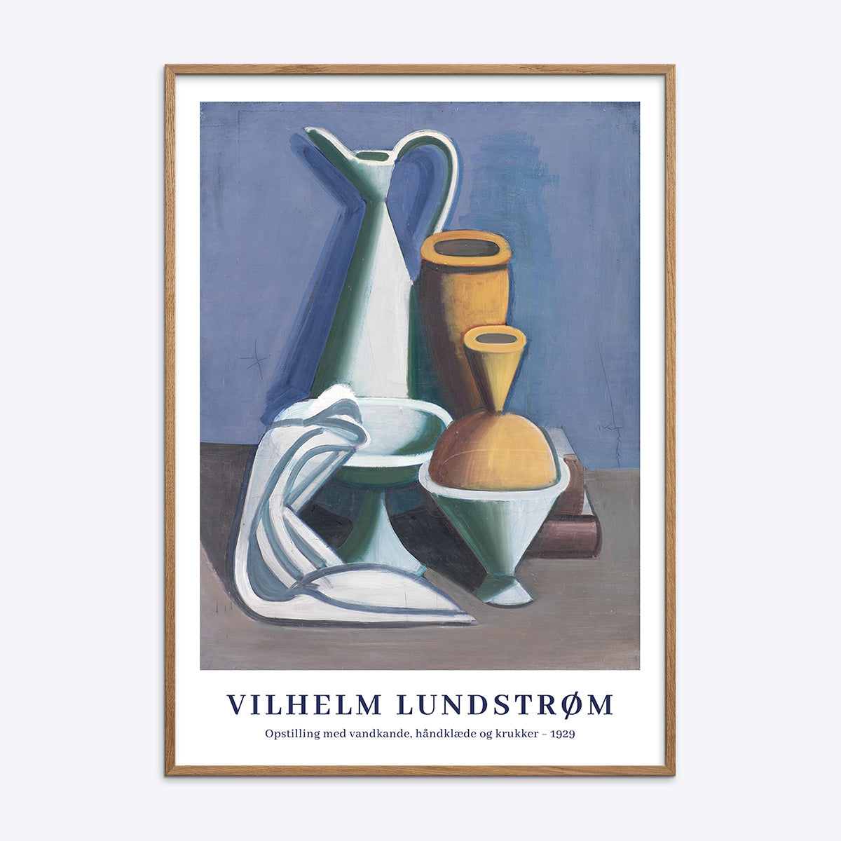 Vilhelm Lundstrøm Plakat med Vandkande og Krukker