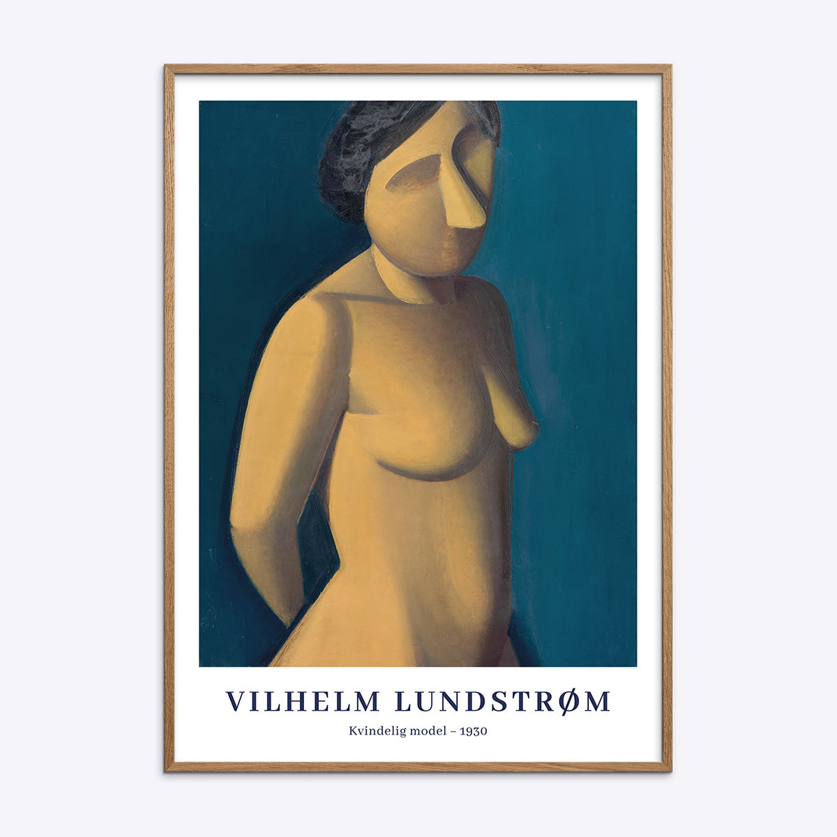 Vilhelm Lundstrøm - Kvindelig Model Plakat 100x140 cm