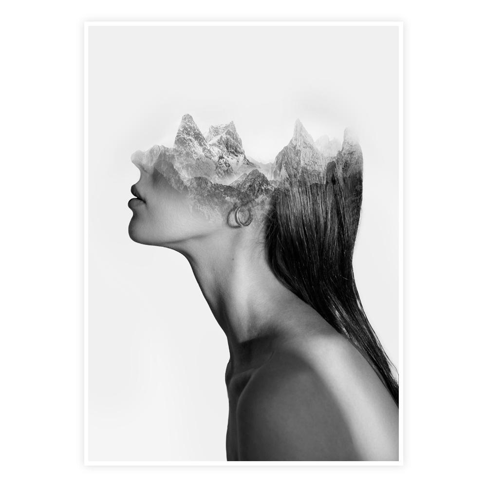 Sjælens Bjergtoppe Plakat – Unik Kunst til Dit Hjem