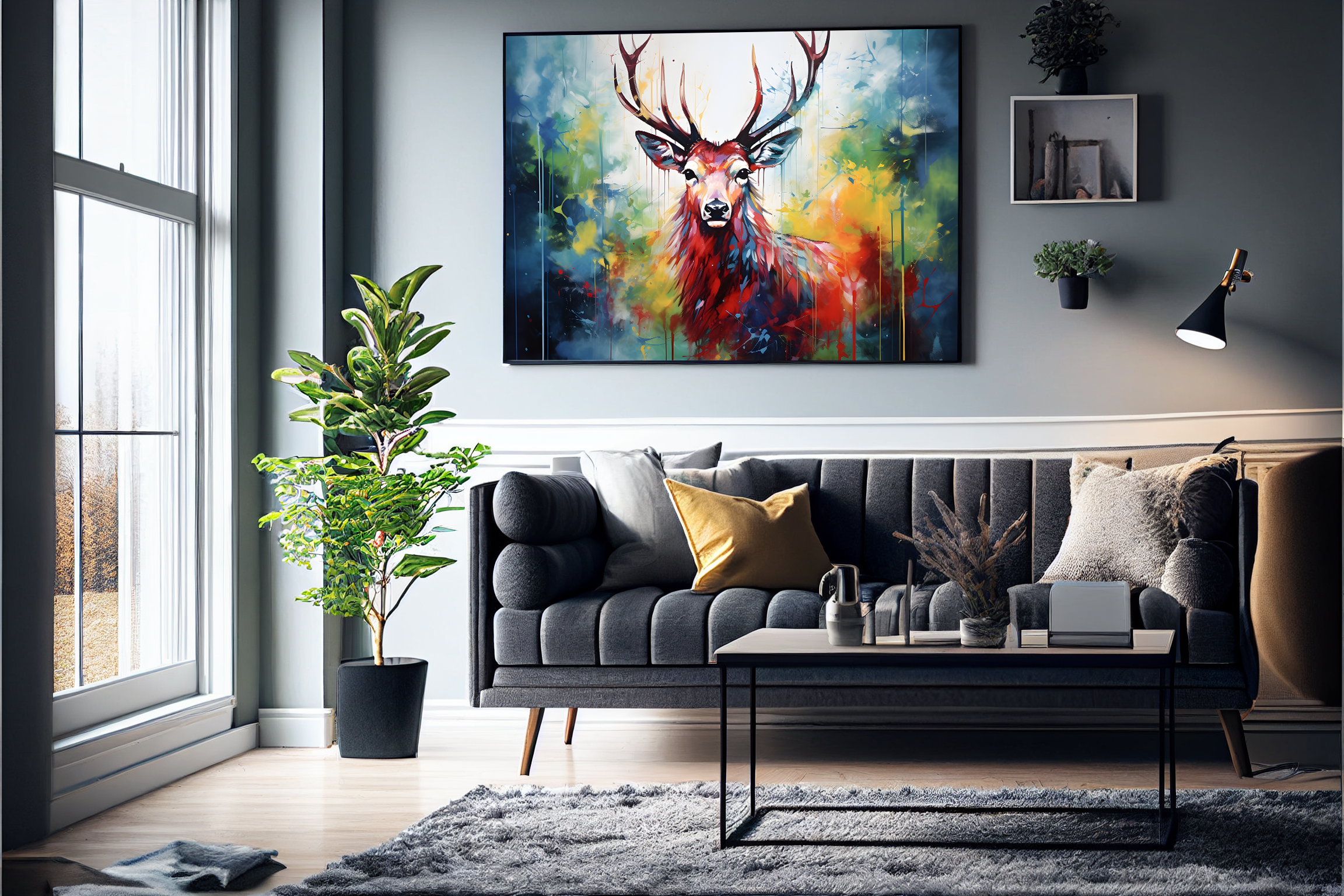 Elegant Hjort Plakat – Den Ideelle Julegave til Medarbejdere